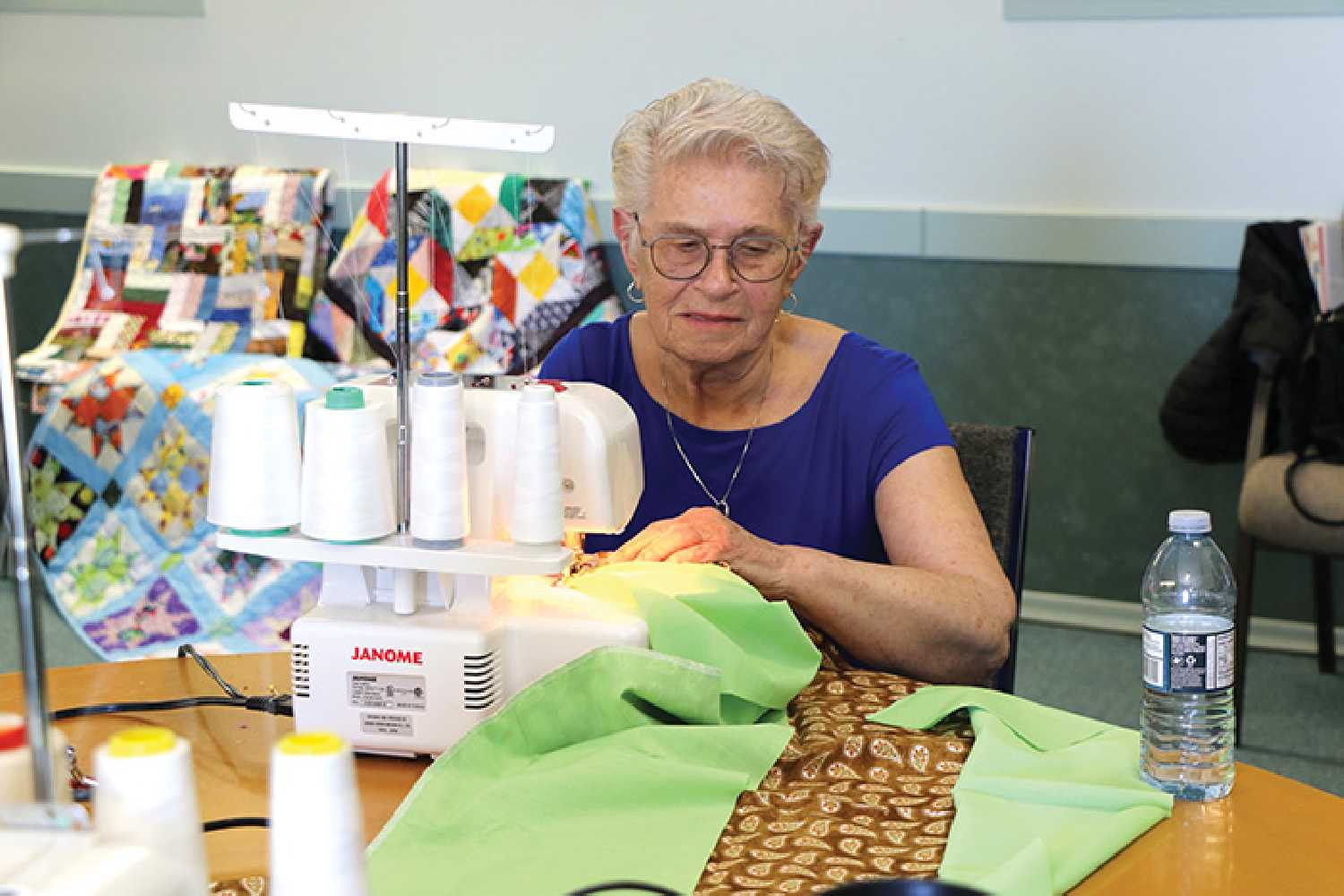 Suzanne Eisler of Wawota sews little dresses to be distributed to children in developing countries. Eisler will be honored with a Saskatchewan Volunteer Medal, which will be presented at Government House later this month.